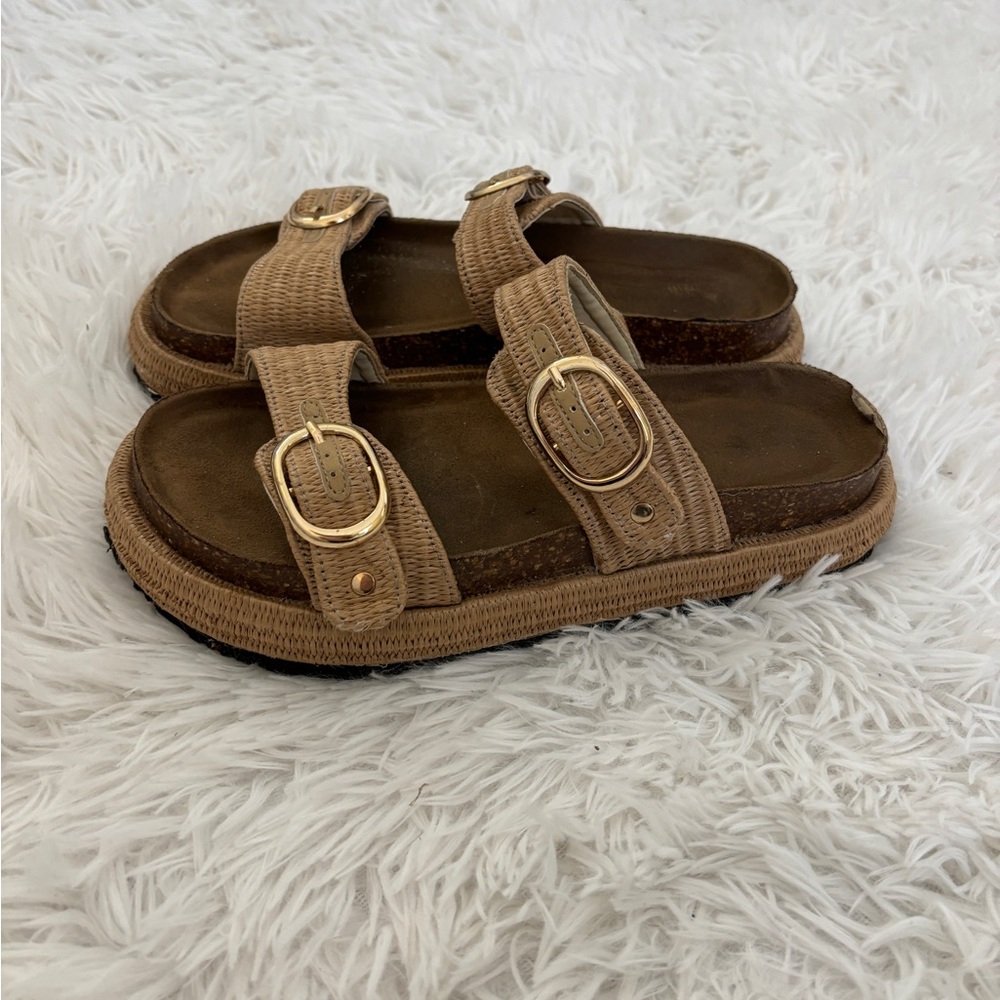 Platform Raffia Sandals